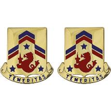 82nd Cavalry Regiment Unit Crest (Temeritas)